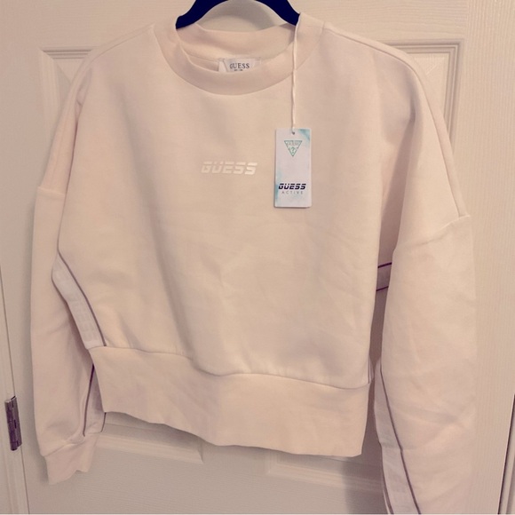Guess sweater size small made with organic cotton Sweat Crewneck Crop - Picture 2 of 10
